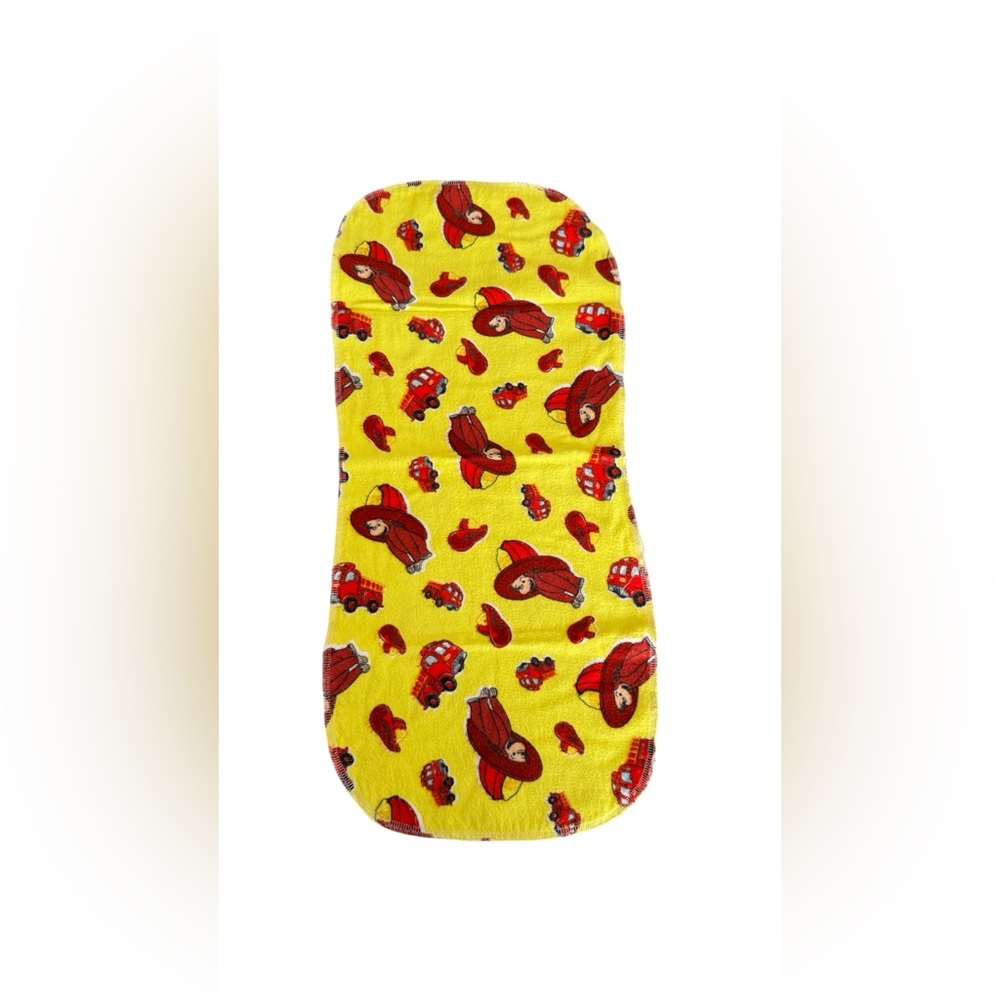Curious George Fire Truck Burp Cloth
